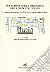 Per la storia della formazione delle parole in italiano. Un nuovo corpus in rete (MIDIA) e nuove prospettive di studio libro