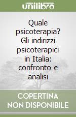 Quale psicoterapia? Gli indirizzi psicoterapici in Italia: confronto e analisi libro