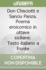 Don Chisciotti e Sanciu Panza. Poema eroicomico in ottave siciliane. Testo italiano a fronte libro