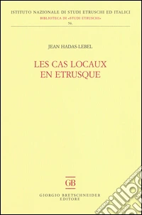 Les cas locaux en Etrusque libro