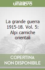 La grande guerra 1915-18. Vol. 5: Alpi carniche orientali libro