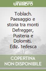 Toblach. Paesaggio e storia tra monti Defregger, Pusteria e Dolomiti. Ediz. tedesca libro