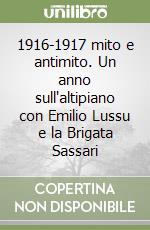 1916-1917 mito e antimito. Un anno sull'altipiano con Emilio Lussu e la Brigata Sassari libro