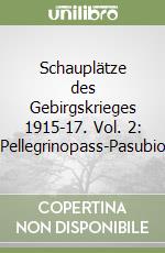 Schauplätze des Gebirgskrieges 1915-17. Vol. 2: Pellegrinopass-Pasubio libro