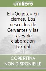 El «Quijote» en ciernes. Los descuidos de Cervantes y las fases de elaboracion textual