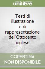 Testi di illustrazione e di rappresentazione dell'Ottocento inglese libro