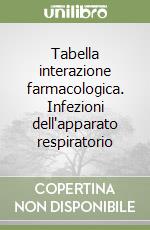 Tabella interazione farmacologica. Infezioni dell'apparato respiratorio libro