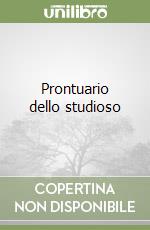 Prontuario dello studioso libro