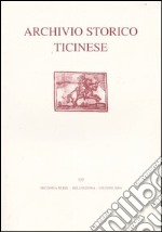 Archivio storico ticinese. Vol. 135 libro