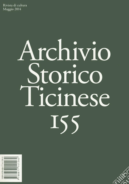 Archivio storico ticinese. Vol. 155