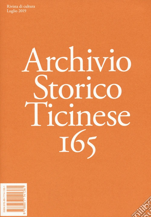Archivio storico ticinese. Vol. 165