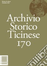 Archivio storico ticinese. Vol. 170 libro