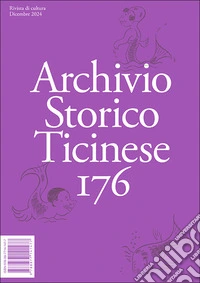 Archivio storico ticinese. Vol. 176 libro