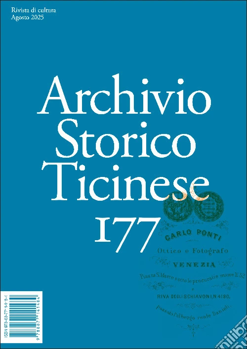 Archivio storico ticinese. Vol. 177