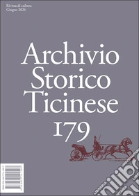 Archivio storico ticinese. Vol. 179 libro