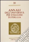 Annali dell'Università per stranieri di Perugia. Semestre gennaio-giugno 1994. Vol. 20 libro
