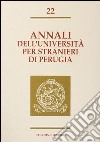 Annali dell'Università per stranieri di Perugia. Semestre gennaio-giugno 1995. Vol. 22 libro