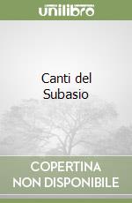 Canti del Subasio libro