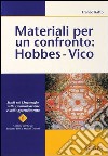 Materiali per un confronto: Hobbes-Vico libro