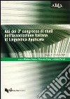 Atti del 3° Congresso di studi dell'Associazione italiana di linguistica applicata (Perugia, 21-22 febbraio 2002) libro