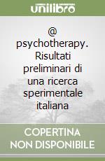 @ psychotherapy. Risultati preliminari di una ricerca sperimentale italiana libro