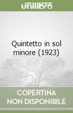 Quintetto in sol minore (1923) libro