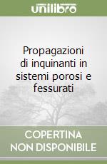 Propagazioni di inquinanti in sistemi porosi e fessurati