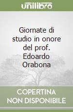 Giornate di studio in onore del prof. Edoardo Orabona libro