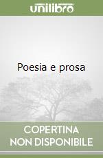 Poesia e prosa libro