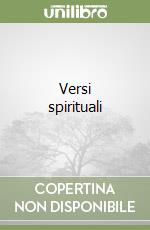 Versi spirituali libro