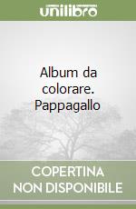 Album da colorare. Pappagallo libro