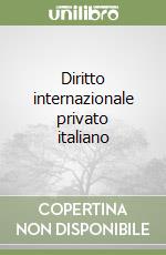 Diritto internazionale privato italiano libro