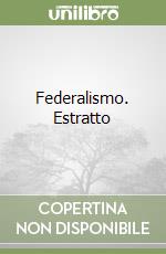 Federalismo. Estratto libro