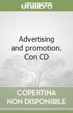 Advertising and promotion. Con CD