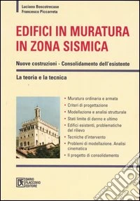 Edifici in muratura in zona sismica libro