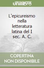 L'epicureismo nella letteratura latina del I sec. A. C. (2) libro