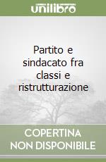 Partito e sindacato fra classi e ristrutturazione libro