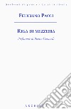 Riga di mezzeria libro di Paoli Feliciano