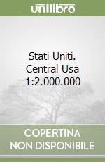 Stati Uniti. Central Usa 1:2.000.000 libro