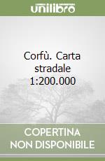Corfù. Carta stradale 1:200.000
