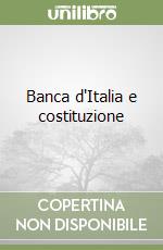 Banca d'Italia e costituzione libro