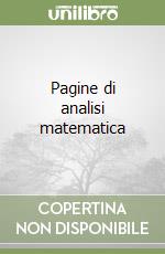 Pagine di analisi matematica libro