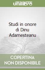 Studi in onore di Dinu Adamesteanu libro
