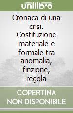 Cronaca di una crisi. Costituzione materiale e formale tra anomalia, finzione, regola libro