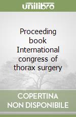 Proceeding book International congress of thorax surgery