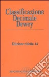 Classificazione Decimale Dewey ridotta-Indice relativo libro