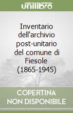 Inventario dell'archivio post-unitario del comune di Fiesole (1865-1945) libro