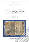 Statuti di Capoliveri (sec. XVI) libro