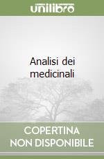 Analisi dei medicinali libro