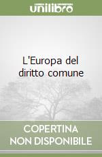 L'Europa del diritto comune libro